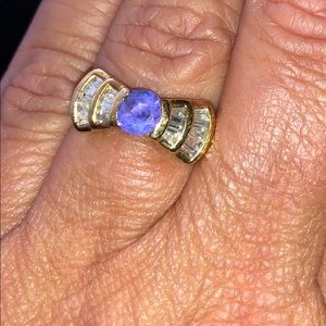 14K Tanzanite & Diamond Ring